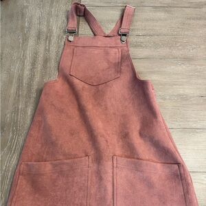 Misguided Mauve Pink Overall Dress